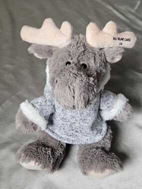 DolliBu Sitting Moose stuffed animal Big bear Lake CA Plush TOY